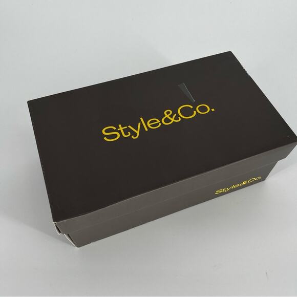 Style & Co Greyy Metallic Grey Crisscross Wedge Sandals – Size 9M - Picture 12 of 13